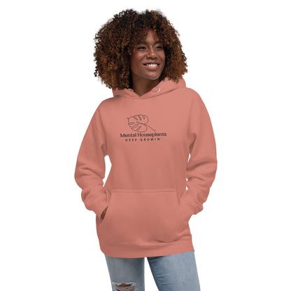 Embroided Signature Unisex Hoodie Indoor Plant - Mental Houseplants™