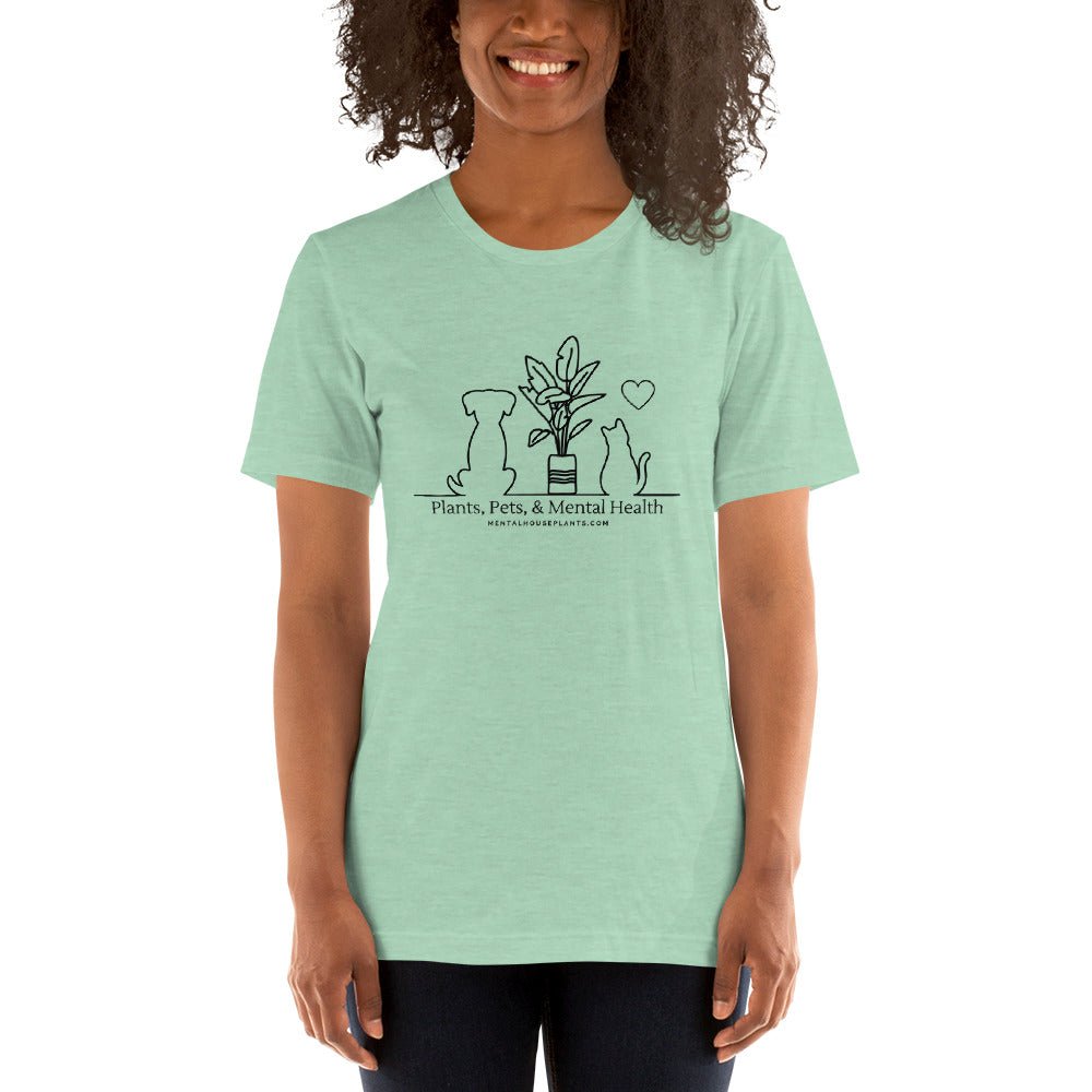 Plants, Pets, & Mental Health Unisex T-shirt Indoor Plant - Mental Houseplants™